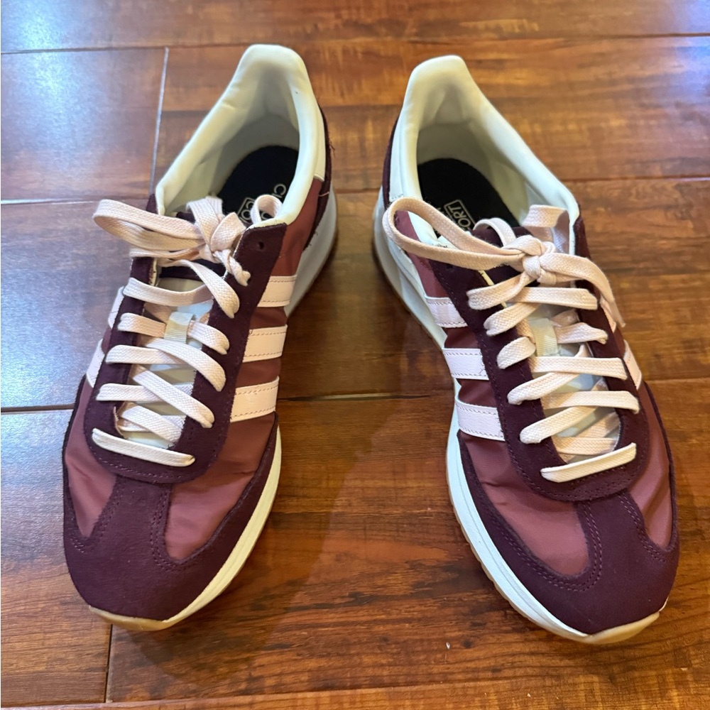 Adidas Magenta/Pink & White Athletic Shoes, Women’s.